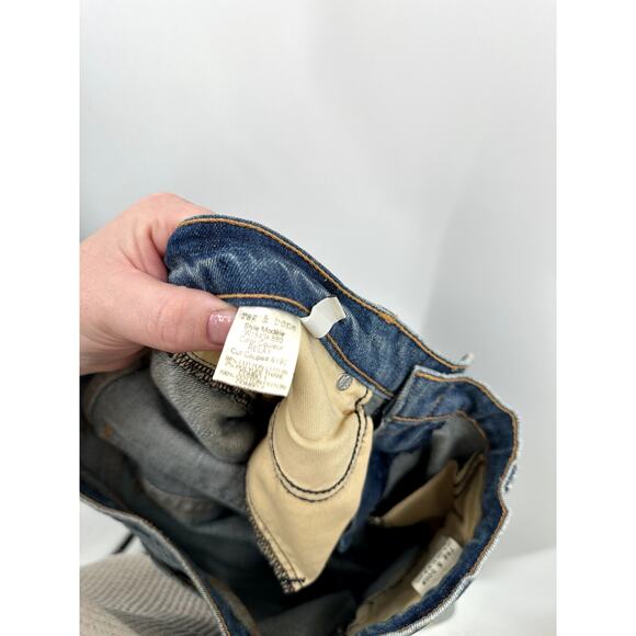 rag & bone The Skinny Racer Relay jeans stripe slim zipper ankle low rise 30 - Picture 9 of 10